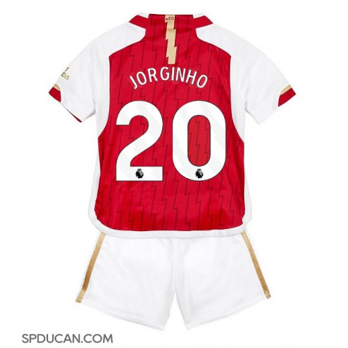 Dječji Nogometni Dres Arsenal Jorginho Frello #20 Domaci 2023-24 Kratak Rukav (+ Kratke hlače)